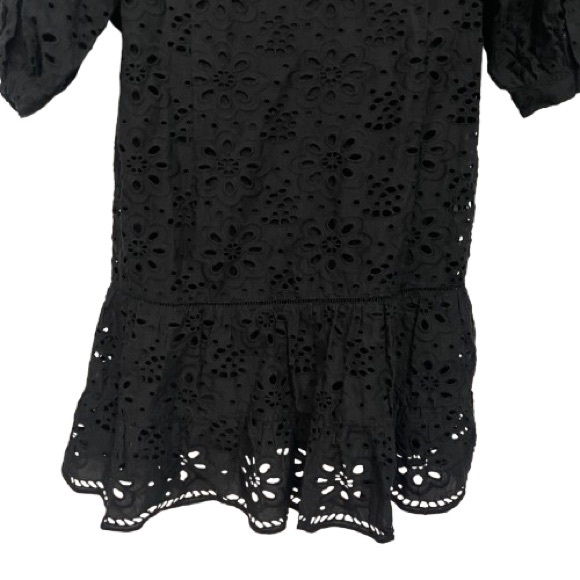 Bell By Alicia Bell Popover Mini Flounce Embroidered Eyelet Dress - Picture 9 of 10